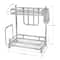 NEX™ 15" Silver 2-Tier Standing Storage Rack